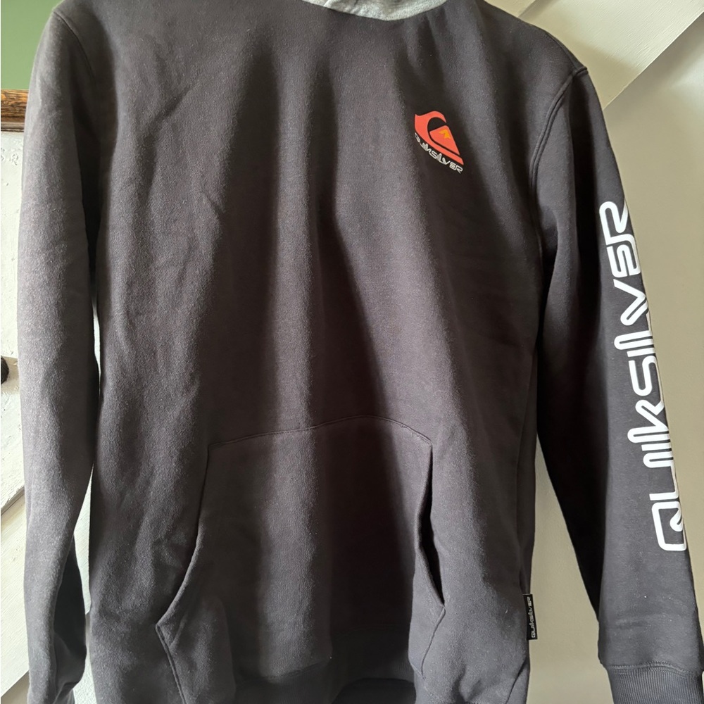 Quiksilver Black Sweatshirt with Red Logo
